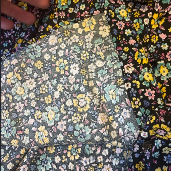 Zara colorful ditsy flowers long sleeve shirtdress NWT - Picture 9 of 13